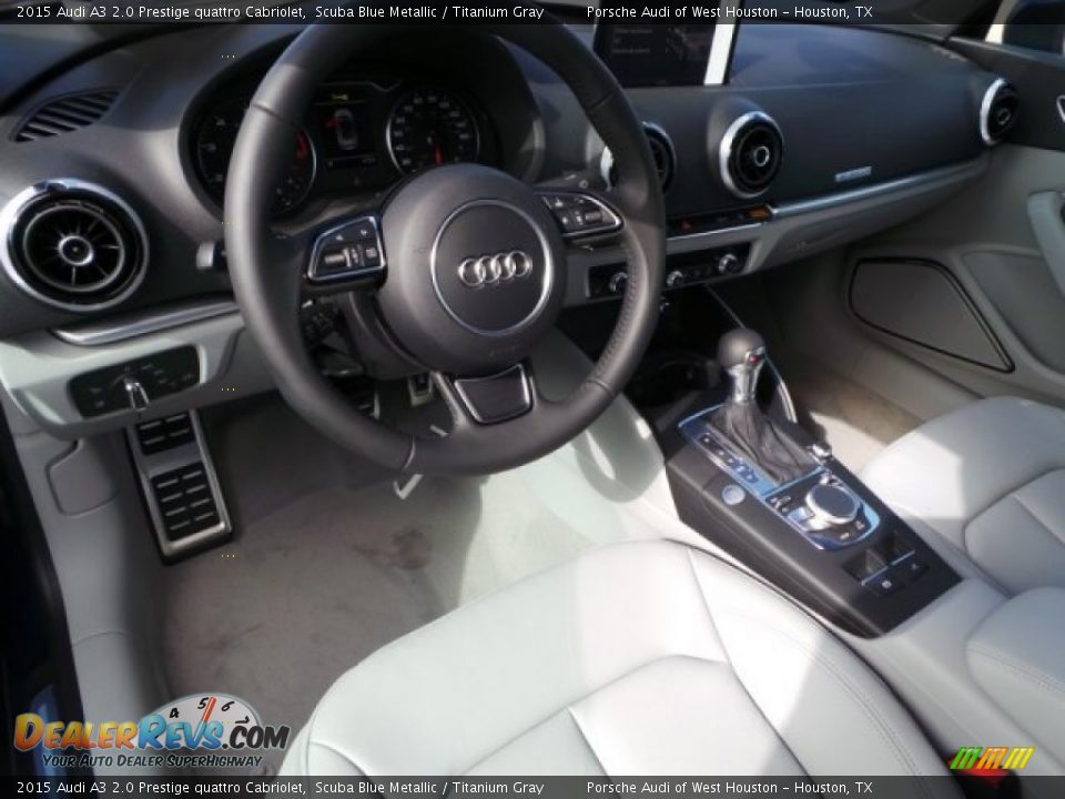 2015 Audi A3 2.0 Prestige quattro Cabriolet Scuba Blue Metallic / Titanium Gray Photo #10