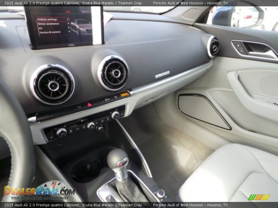 2015 Audi A3 2.0 Prestige quattro Cabriolet Scuba Blue Metallic / Titanium Gray Photo #12