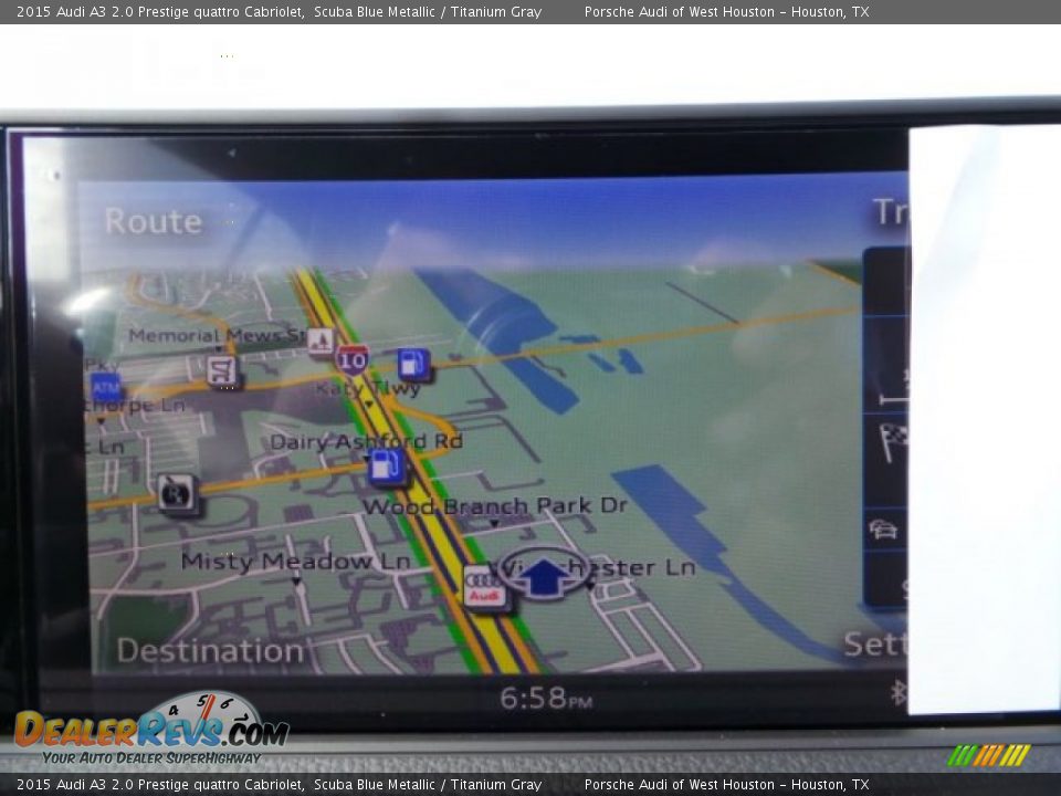 2015 Audi A3 2.0 Prestige quattro Cabriolet Scuba Blue Metallic / Titanium Gray Photo #14
