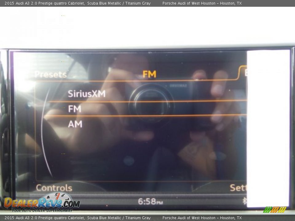 2015 Audi A3 2.0 Prestige quattro Cabriolet Scuba Blue Metallic / Titanium Gray Photo #16
