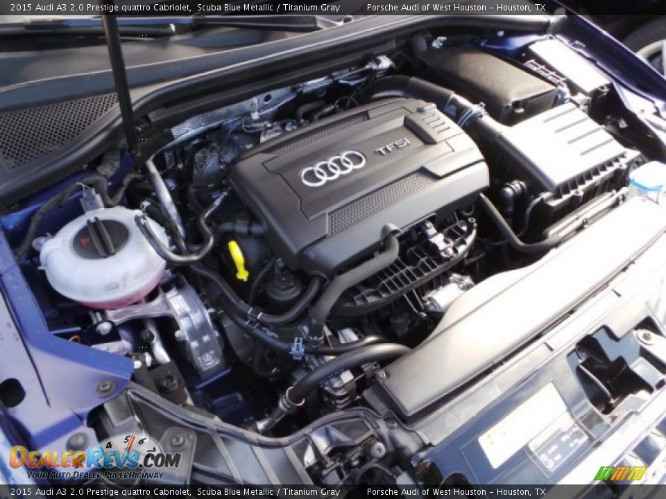 2015 Audi A3 2.0 Prestige quattro Cabriolet Scuba Blue Metallic / Titanium Gray Photo #22