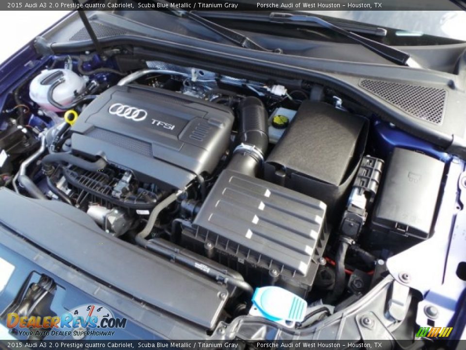 2015 Audi A3 2.0 Prestige quattro Cabriolet Scuba Blue Metallic / Titanium Gray Photo #23