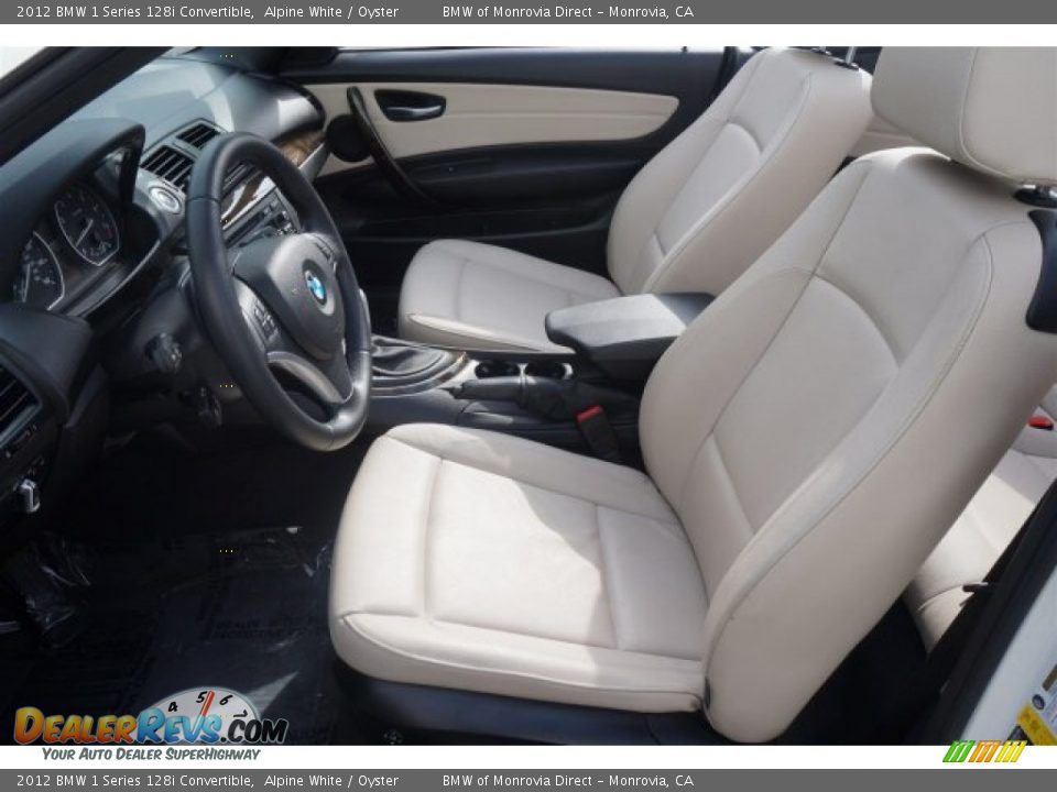 Oyster Interior - 2012 BMW 1 Series 128i Convertible Photo #15