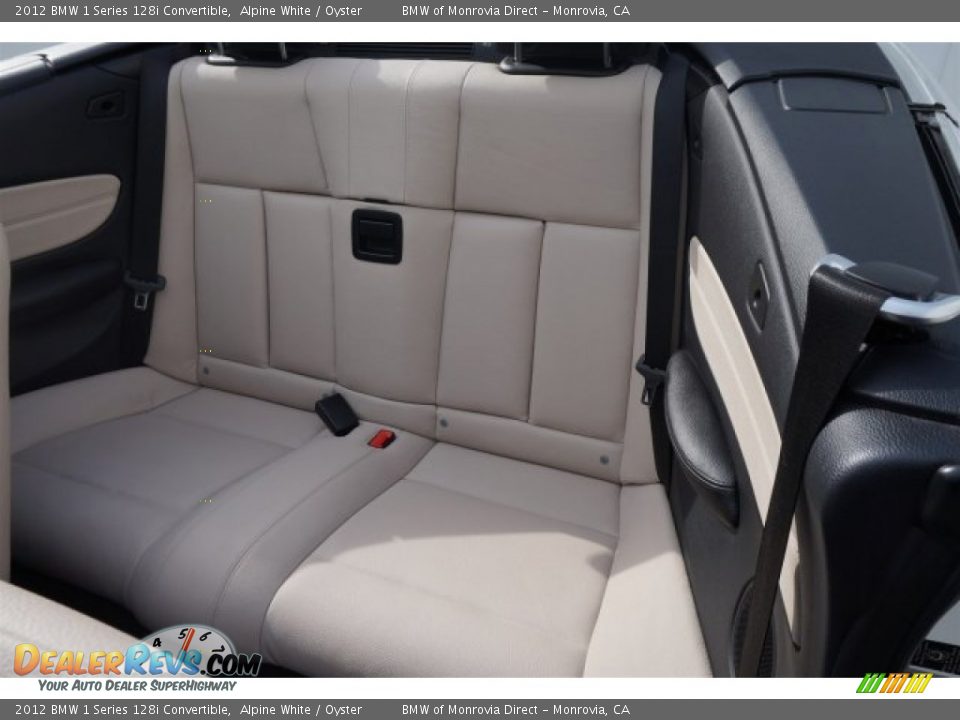 Rear Seat of 2012 BMW 1 Series 128i Convertible Photo #16