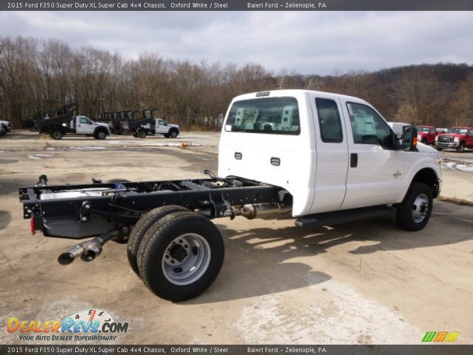 2015 Ford F350 Super Duty XL Super Cab 4x4 Chassis Oxford White / Steel Photo #6