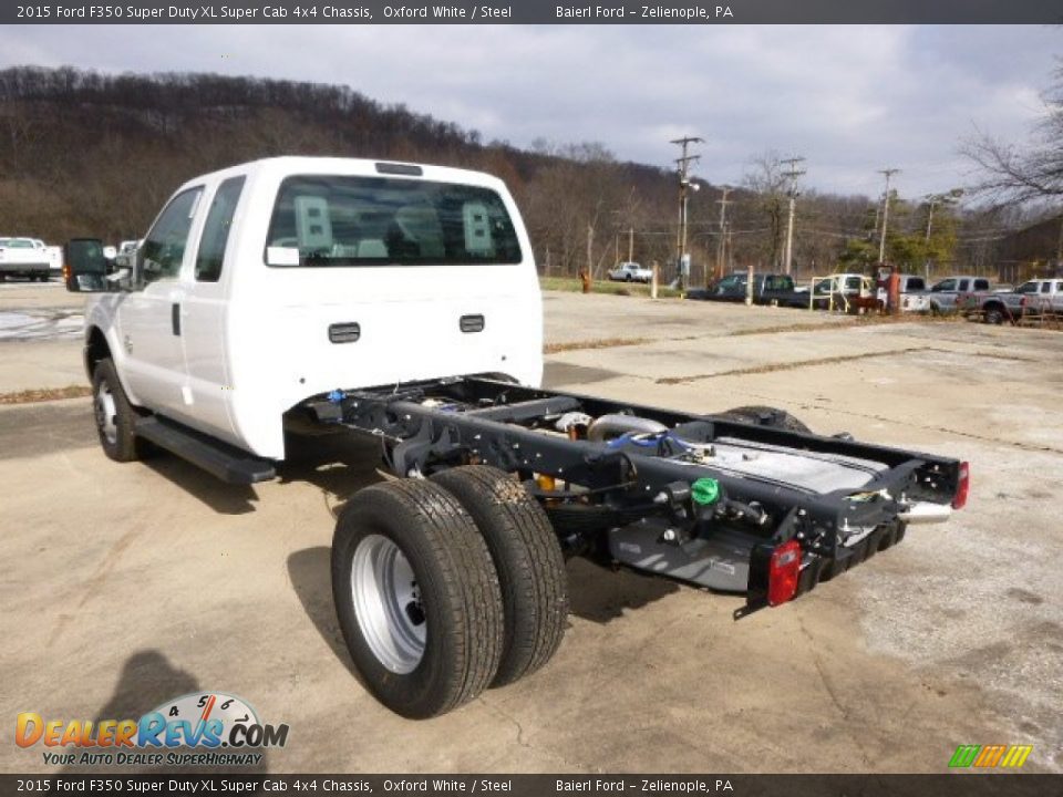 2015 Ford F350 Super Duty XL Super Cab 4x4 Chassis Oxford White / Steel Photo #8