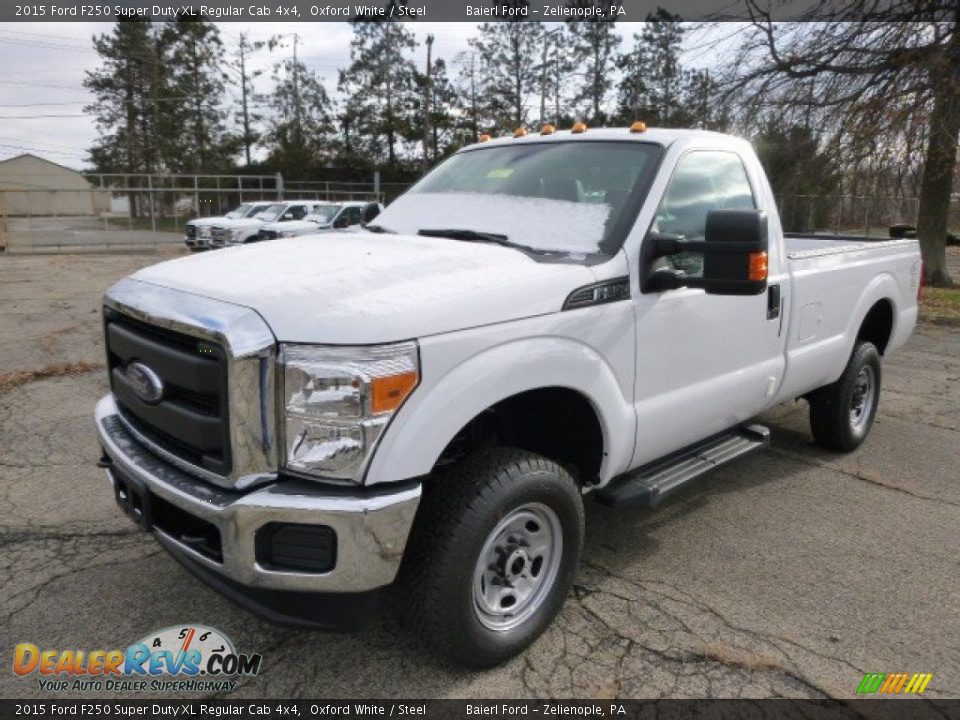 2015 Ford F250 Super Duty XL Regular Cab 4x4 Oxford White / Steel Photo #2