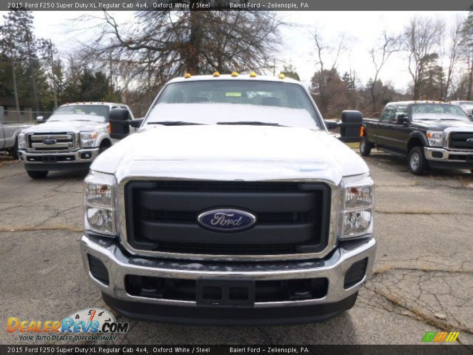 2015 Ford F250 Super Duty XL Regular Cab 4x4 Oxford White / Steel Photo #3