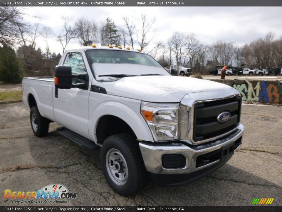 2015 Ford F250 Super Duty XL Regular Cab 4x4 Oxford White / Steel Photo #4