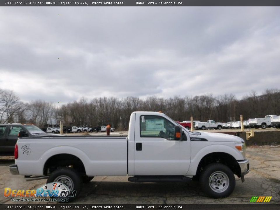 2015 Ford F250 Super Duty XL Regular Cab 4x4 Oxford White / Steel Photo #5