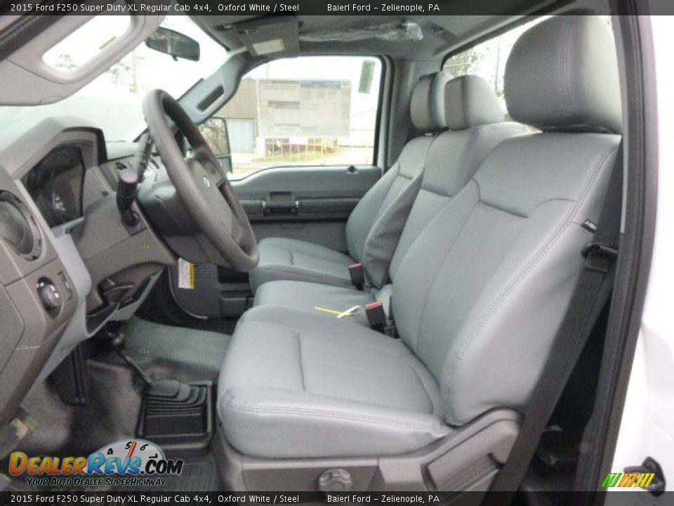 2015 Ford F250 Super Duty XL Regular Cab 4x4 Oxford White / Steel Photo #10