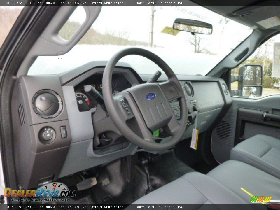 2015 Ford F250 Super Duty XL Regular Cab 4x4 Oxford White / Steel Photo #11