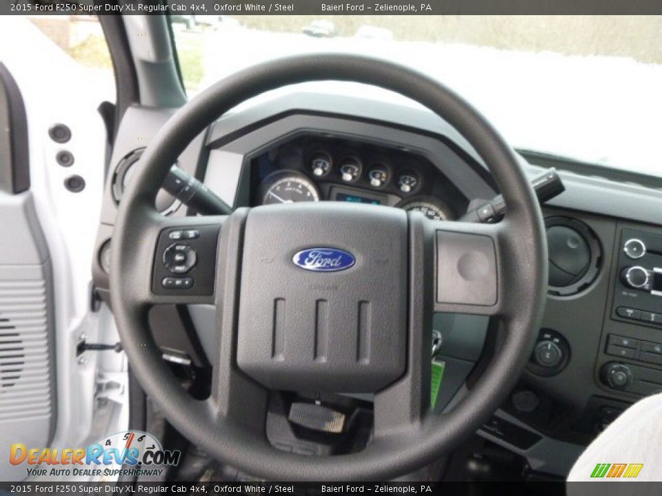 2015 Ford F250 Super Duty XL Regular Cab 4x4 Oxford White / Steel Photo #18