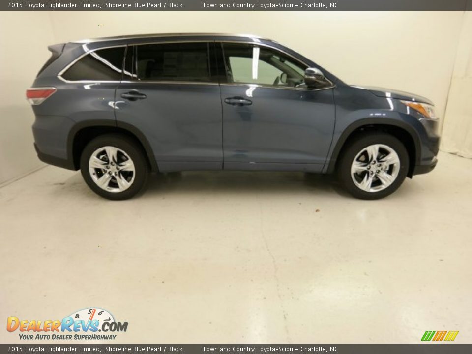 2015 Toyota Highlander Limited Shoreline Blue Pearl / Black Photo #1