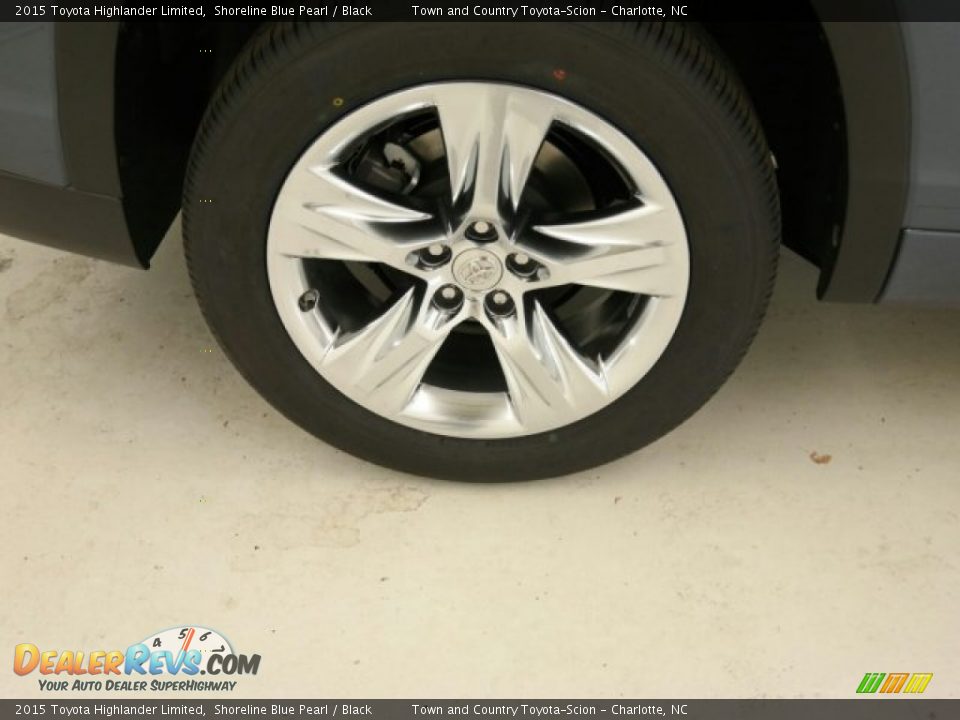 2015 Toyota Highlander Limited Shoreline Blue Pearl / Black Photo #2