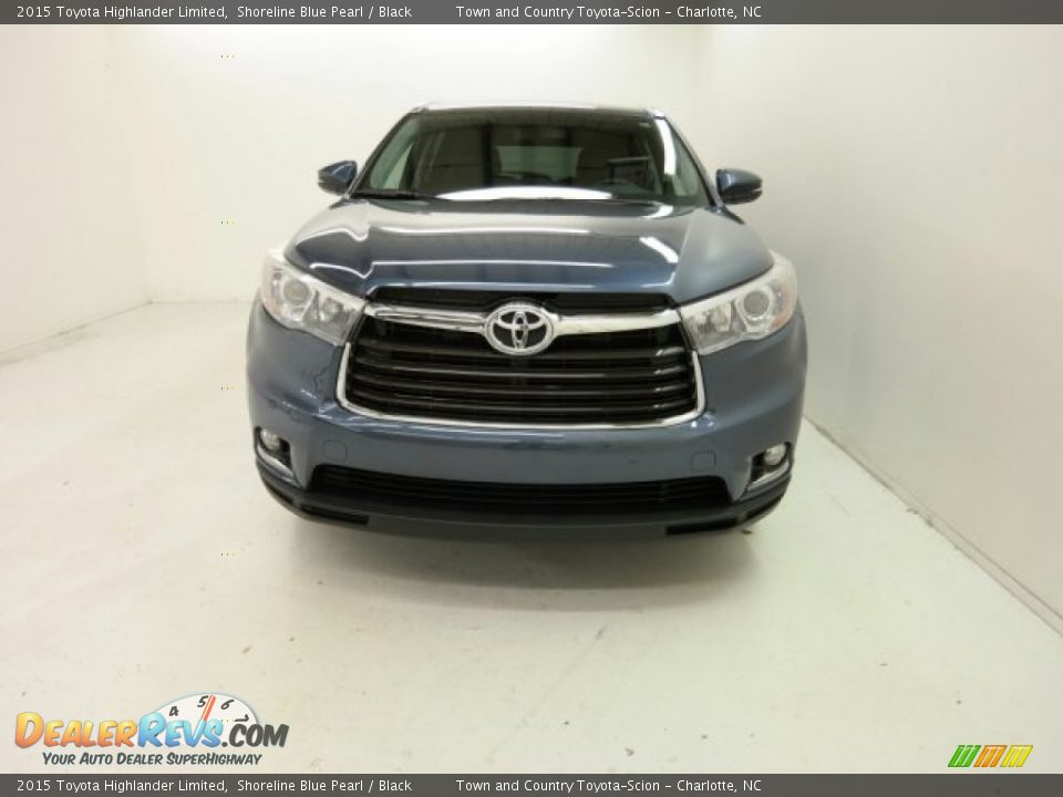 2015 Toyota Highlander Limited Shoreline Blue Pearl / Black Photo #7