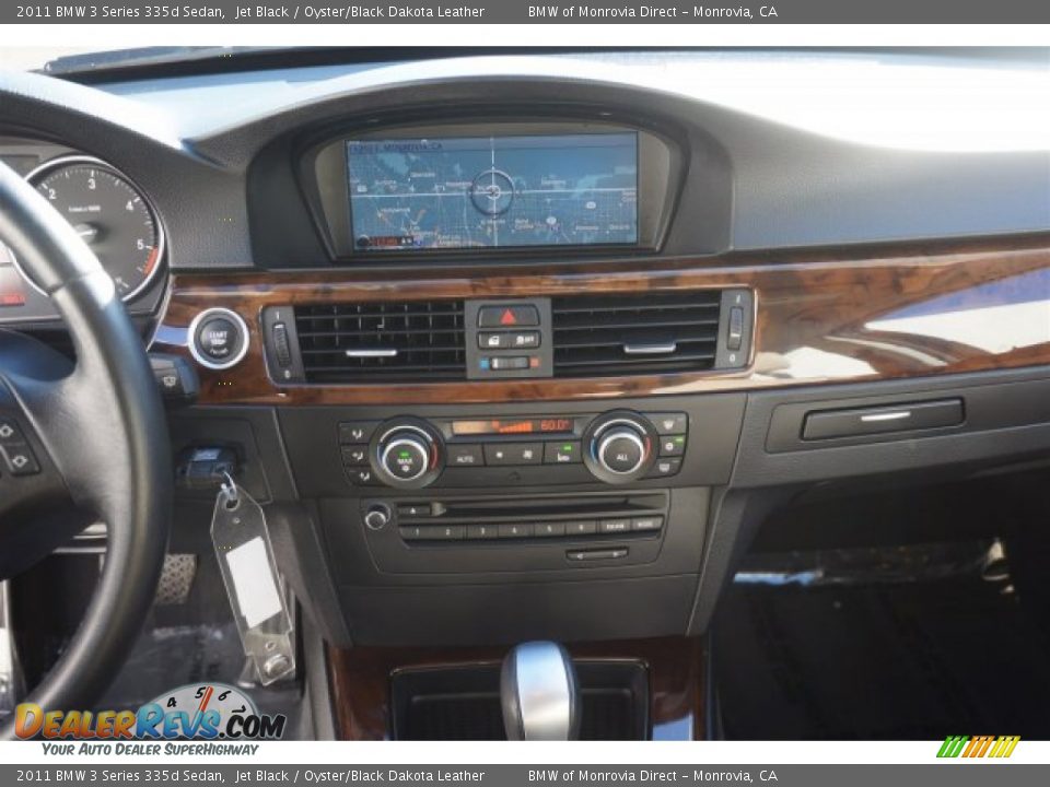 2011 BMW 3 Series 335d Sedan Jet Black / Oyster/Black Dakota Leather Photo #22