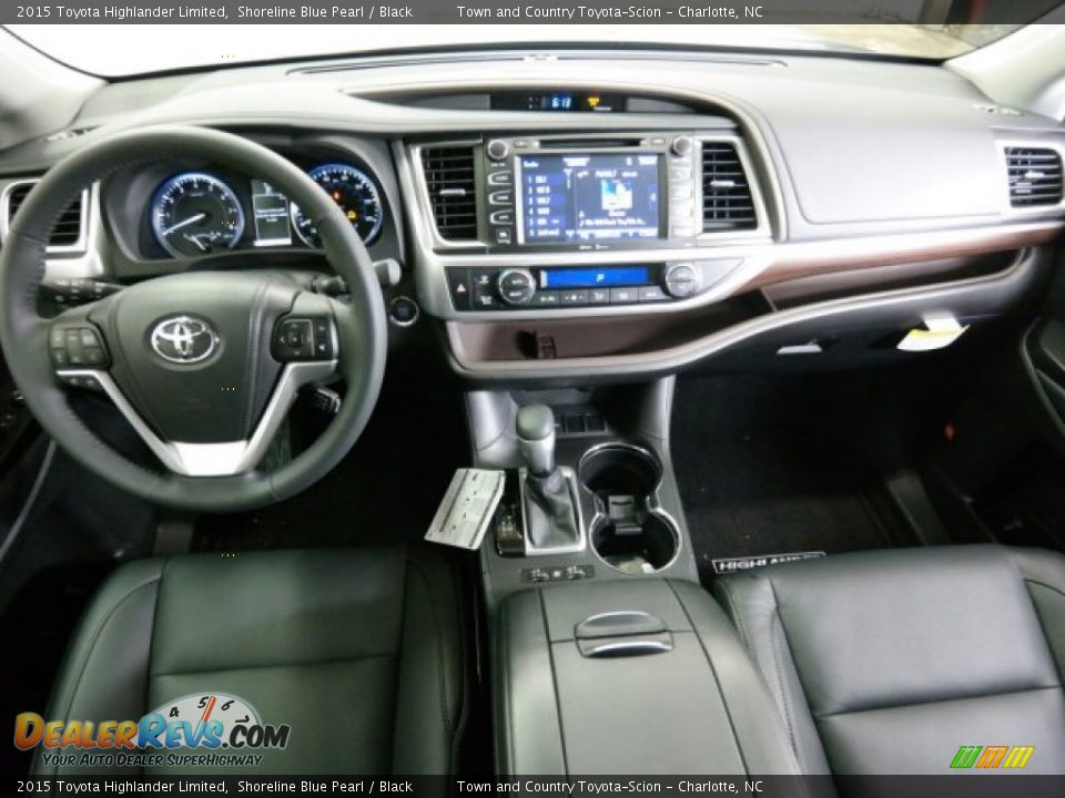 2015 Toyota Highlander Limited Shoreline Blue Pearl / Black Photo #21
