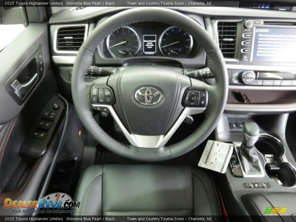 2015 Toyota Highlander Limited Shoreline Blue Pearl / Black Photo #22