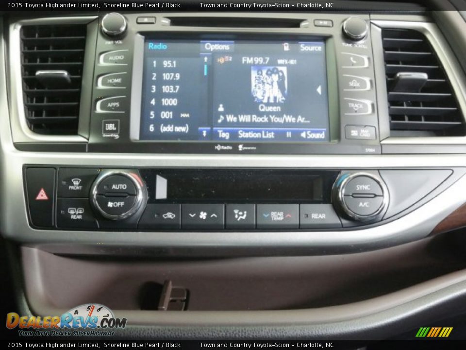 2015 Toyota Highlander Limited Shoreline Blue Pearl / Black Photo #23