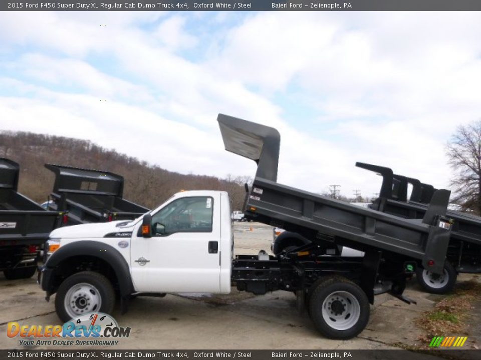 2015 Ford F450 Super Duty XL Regular Cab Dump Truck 4x4 Oxford White / Steel Photo #1