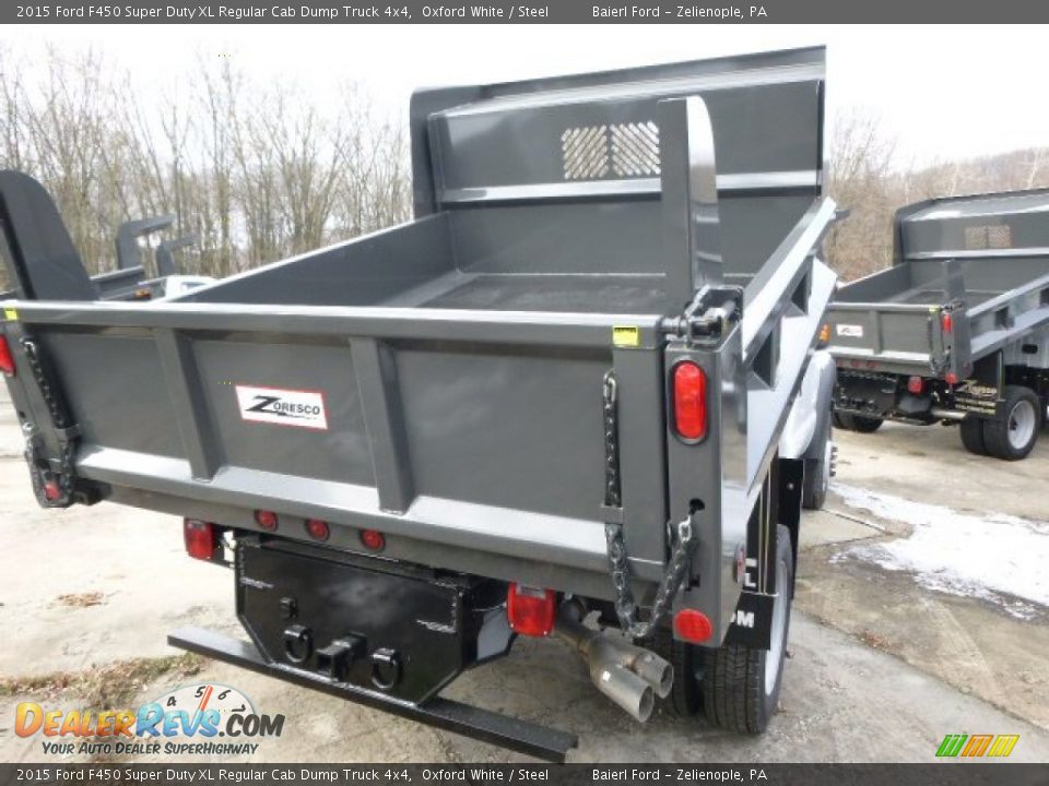 2015 Ford F450 Super Duty XL Regular Cab Dump Truck 4x4 Oxford White / Steel Photo #6