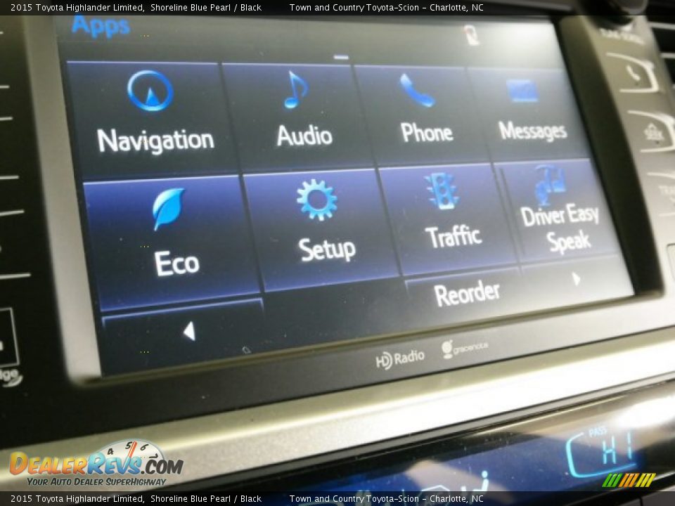 2015 Toyota Highlander Limited Shoreline Blue Pearl / Black Photo #31