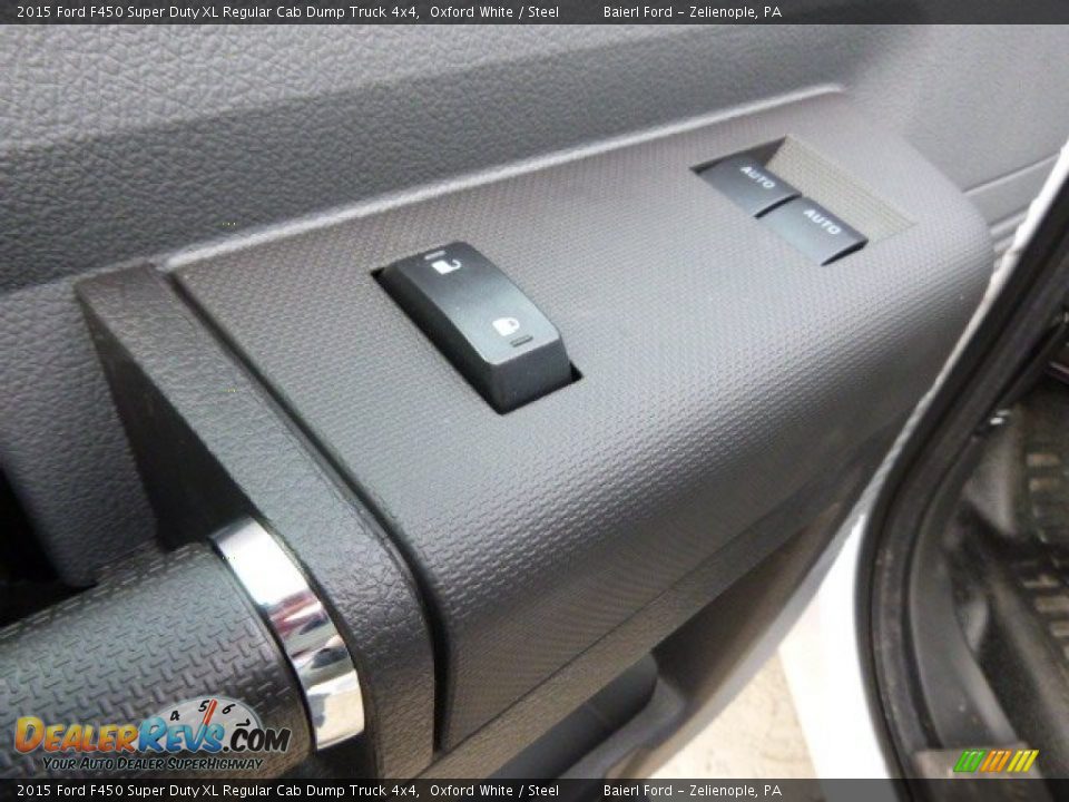 2015 Ford F450 Super Duty XL Regular Cab Dump Truck 4x4 Oxford White / Steel Photo #13