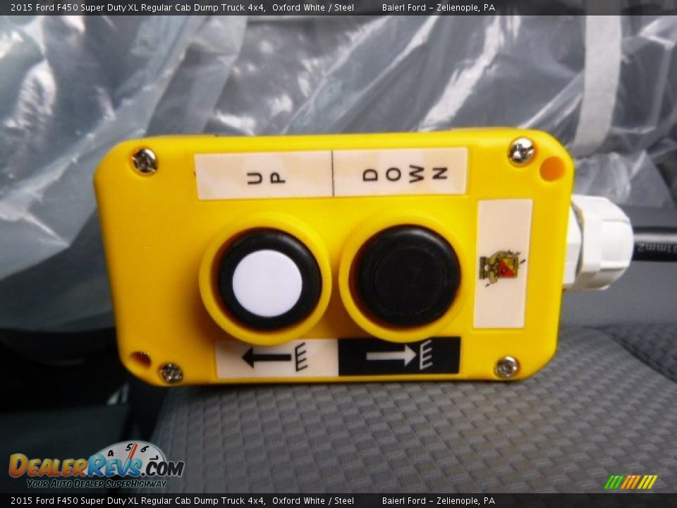 2015 Ford F450 Super Duty XL Regular Cab Dump Truck 4x4 Oxford White / Steel Photo #15