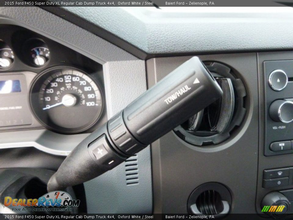 2015 Ford F450 Super Duty XL Regular Cab Dump Truck 4x4 Oxford White / Steel Photo #17