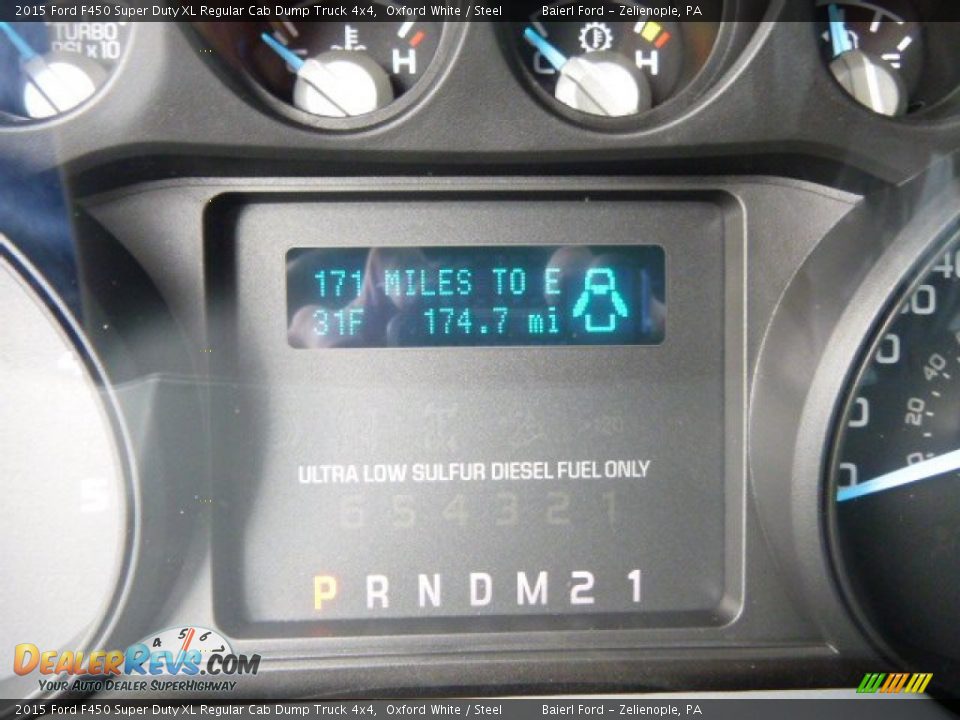 2015 Ford F450 Super Duty XL Regular Cab Dump Truck 4x4 Oxford White / Steel Photo #19