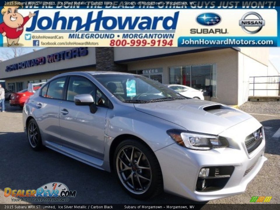 2015 Subaru WRX STI Limited Ice Silver Metallic / Carbon Black Photo #1