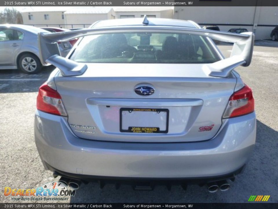 2015 Subaru WRX STI Limited Ice Silver Metallic / Carbon Black Photo #4