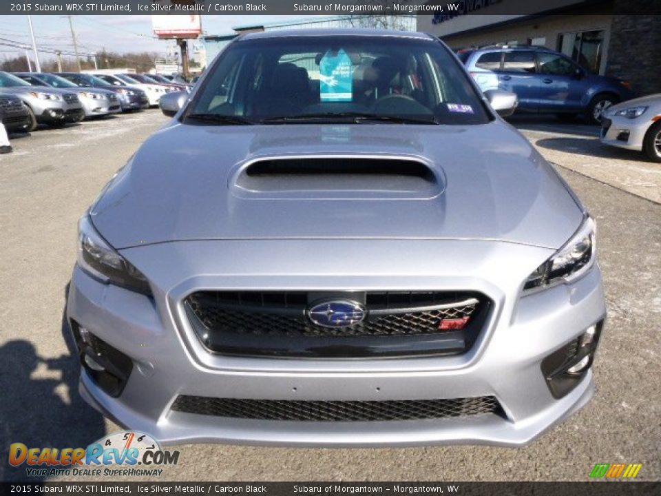 2015 Subaru WRX STI Limited Ice Silver Metallic / Carbon Black Photo #8