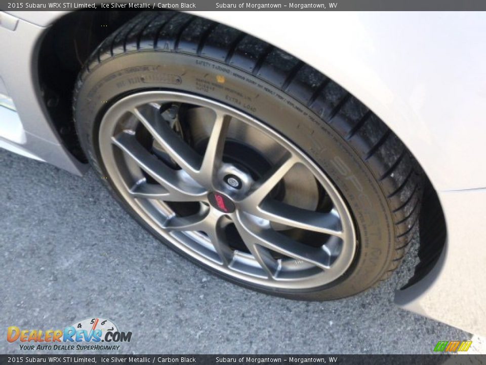 2015 Subaru WRX STI Limited Ice Silver Metallic / Carbon Black Photo #9