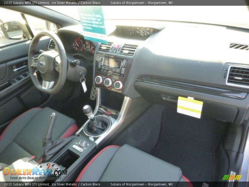 2015 Subaru WRX STI Limited Ice Silver Metallic / Carbon Black Photo #11