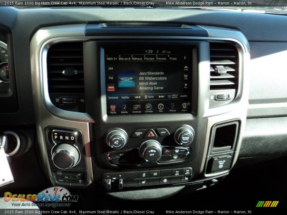 2015 Ram 1500 Big Horn Crew Cab 4x4 Maximum Steel Metallic / Black/Diesel Gray Photo #6