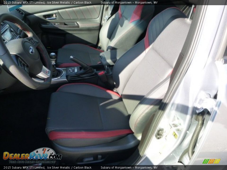 2015 Subaru WRX STI Limited Ice Silver Metallic / Carbon Black Photo #15