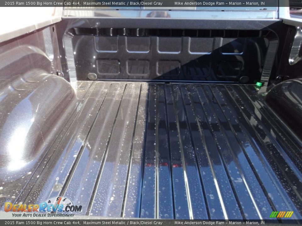 2015 Ram 1500 Big Horn Crew Cab 4x4 Maximum Steel Metallic / Black/Diesel Gray Photo #9