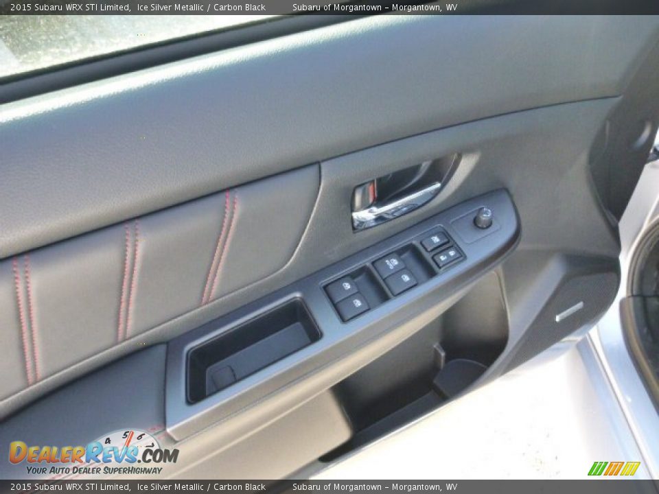 2015 Subaru WRX STI Limited Ice Silver Metallic / Carbon Black Photo #18