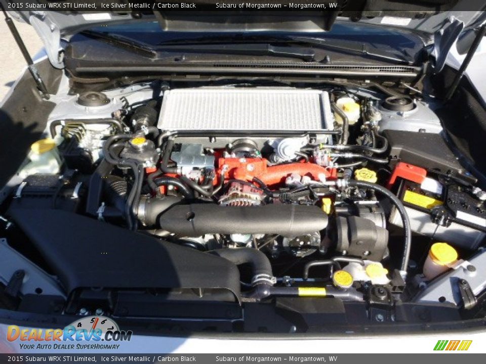 2015 Subaru WRX STI Limited Ice Silver Metallic / Carbon Black Photo #24