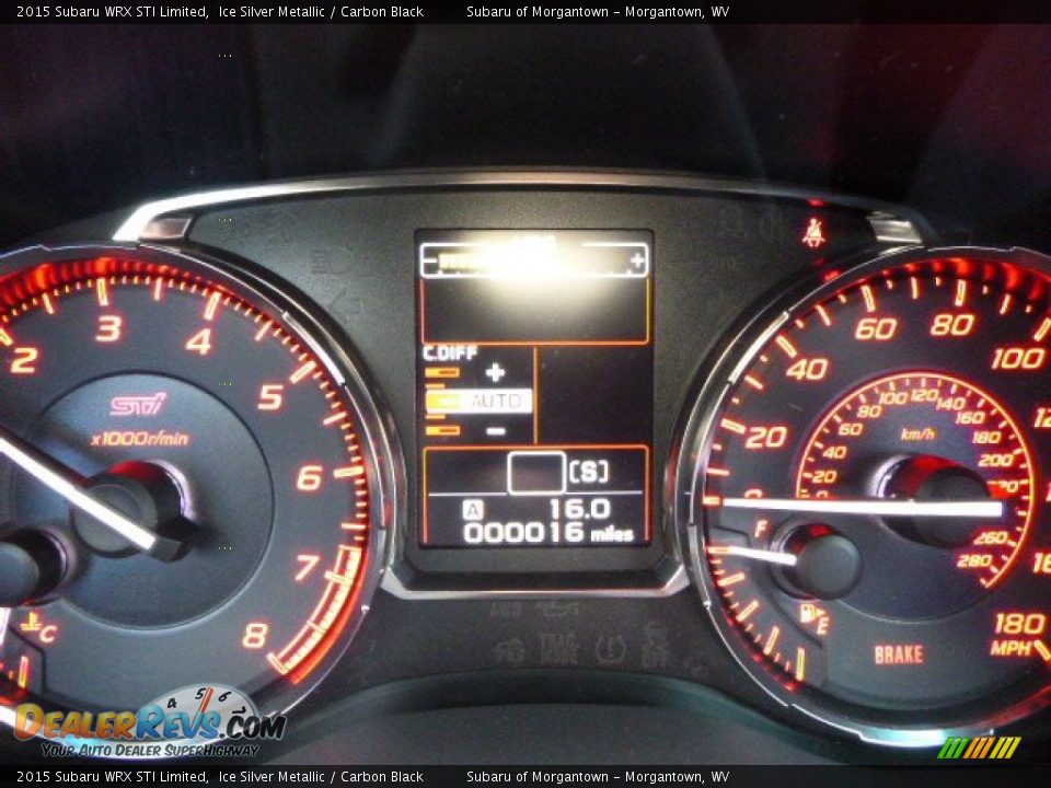 2015 Subaru WRX STI Limited Gauges Photo #25
