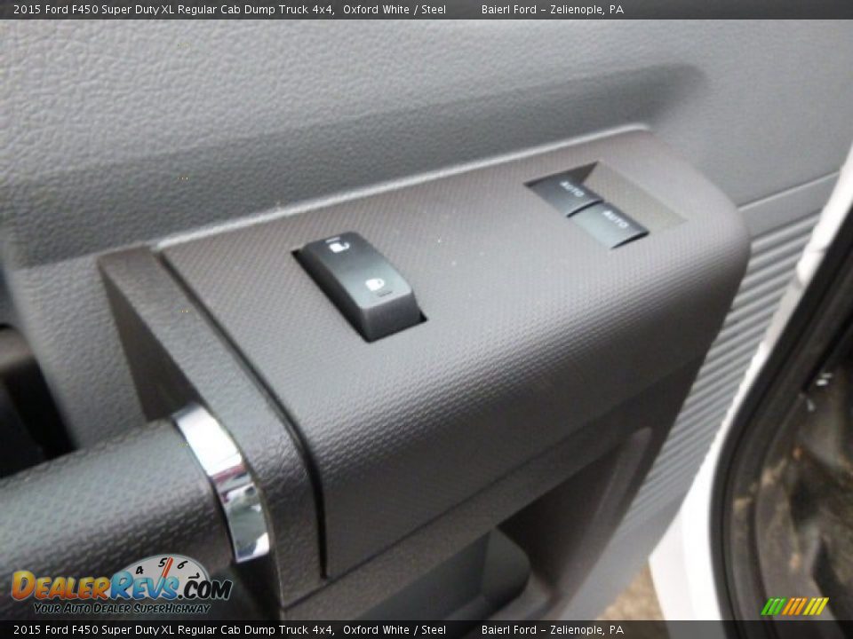 2015 Ford F450 Super Duty XL Regular Cab Dump Truck 4x4 Oxford White / Steel Photo #13