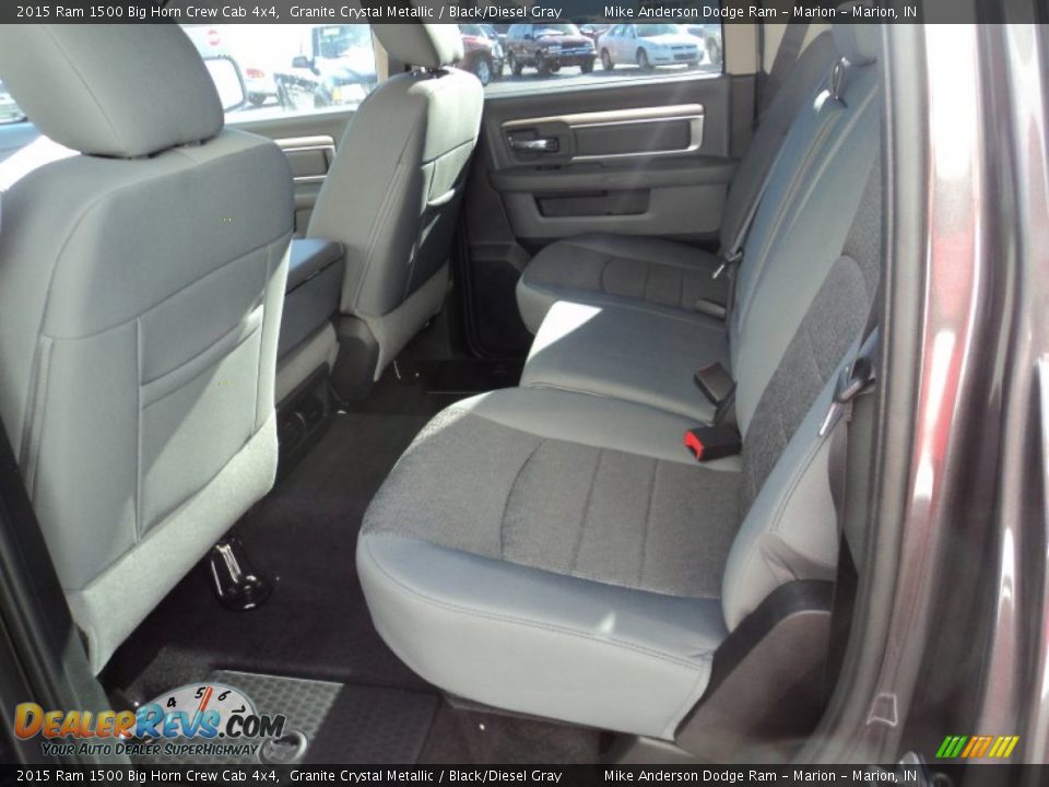 2015 Ram 1500 Big Horn Crew Cab 4x4 Granite Crystal Metallic / Black/Diesel Gray Photo #8