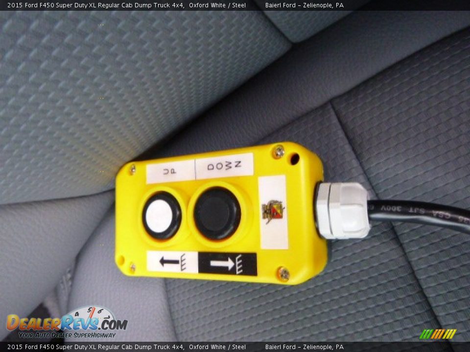 2015 Ford F450 Super Duty XL Regular Cab Dump Truck 4x4 Oxford White / Steel Photo #15