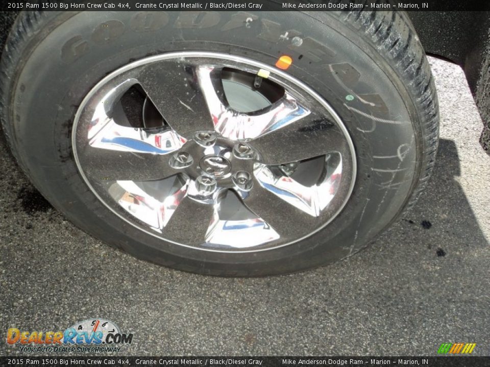 2015 Ram 1500 Big Horn Crew Cab 4x4 Granite Crystal Metallic / Black/Diesel Gray Photo #10