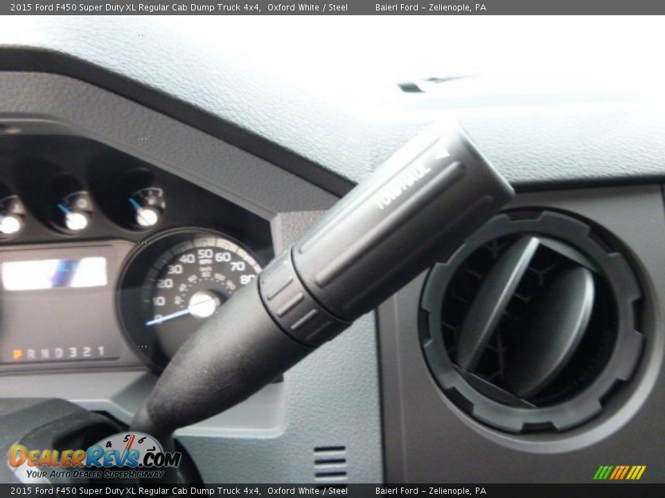 2015 Ford F450 Super Duty XL Regular Cab Dump Truck 4x4 Oxford White / Steel Photo #17