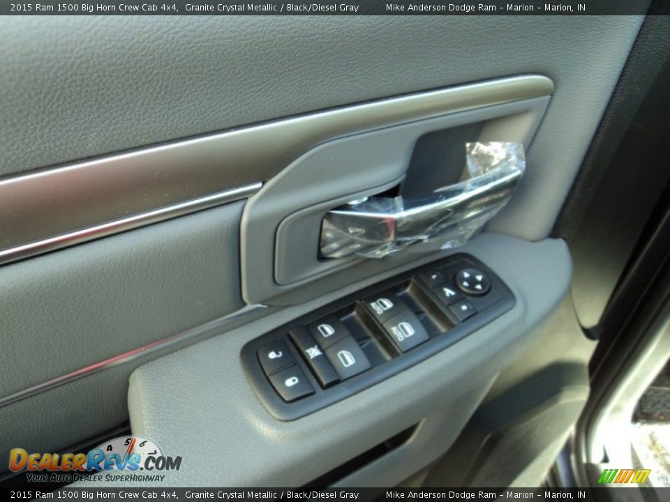 2015 Ram 1500 Big Horn Crew Cab 4x4 Granite Crystal Metallic / Black/Diesel Gray Photo #11