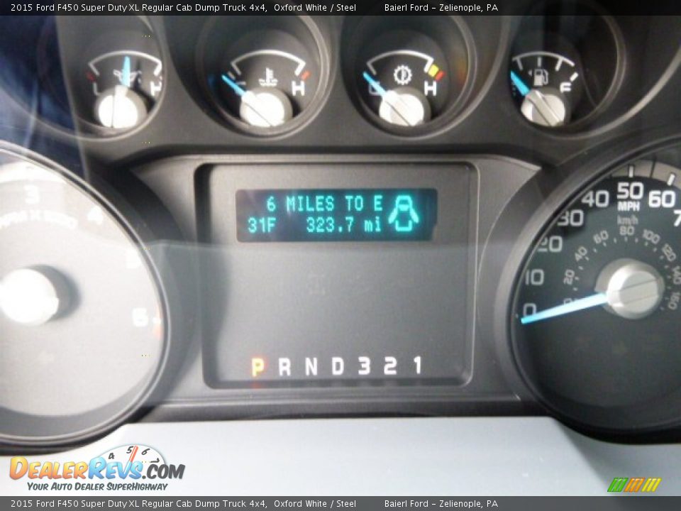 2015 Ford F450 Super Duty XL Regular Cab Dump Truck 4x4 Oxford White / Steel Photo #19