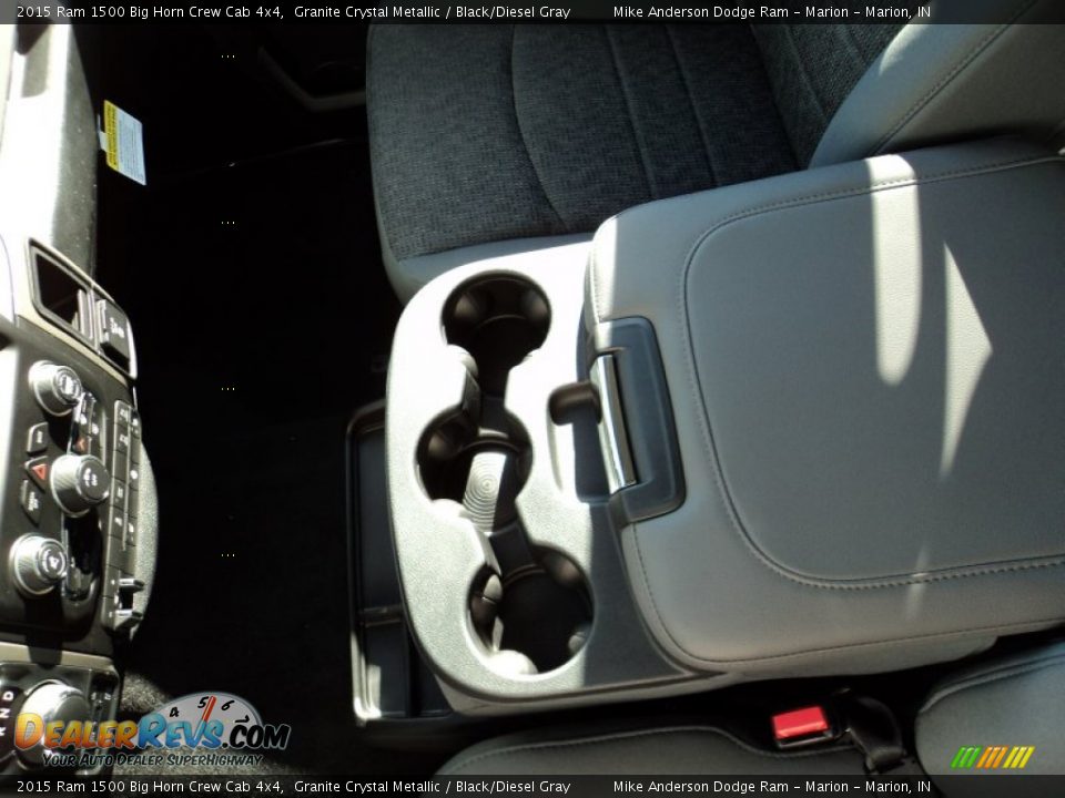 2015 Ram 1500 Big Horn Crew Cab 4x4 Granite Crystal Metallic / Black/Diesel Gray Photo #14